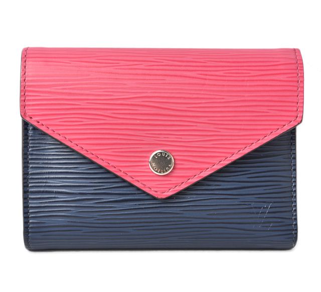 Louis Vuitton Wallet Trifold Portefeuille Victorine Epi Andigo Blue M62204