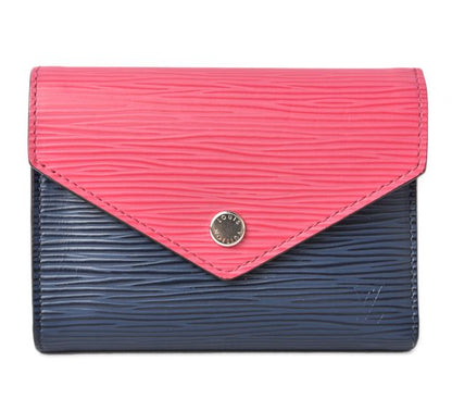Louis Vuitton Wallet Trifold Portefeuille Victorine Epi Andigo Blue M62204