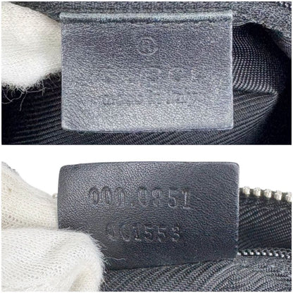 Gucci GG Canvas Mini Boston Bag Handbag GG Pattern Navy Dark Blue