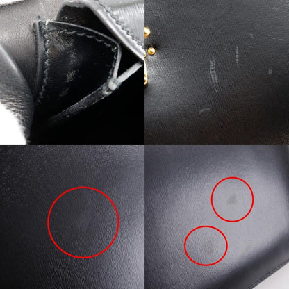 Hermes Vasco Vintage Box Calf Black 0M Ladies Handbag