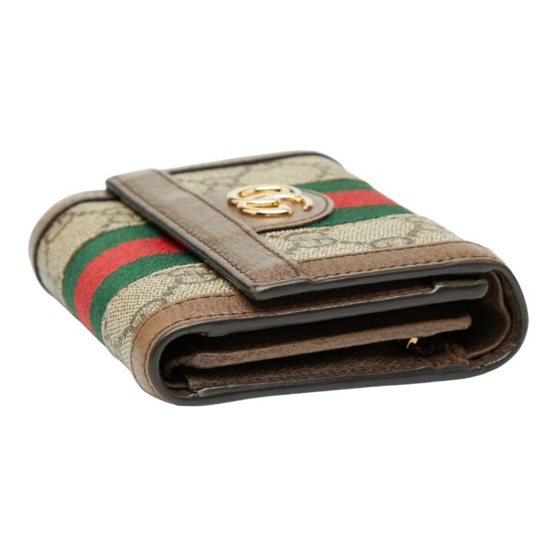 Gucci GG Supreme Ophidia 523174 Beige Brown PVC Leather Women's Gucci