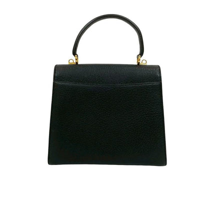 Gucci Vintage Ladylock Leather 2-Way Handbag Shoulder