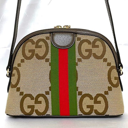 Gucci Shoulder Bag Beige Brown Sherry Marmont