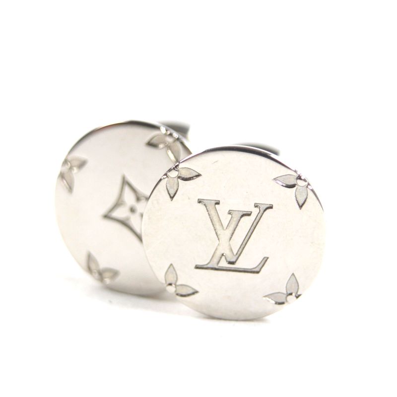 Louis Vuitton M61971 Bouton De Manchettes Monogram Cufflinks Button Cufflinks