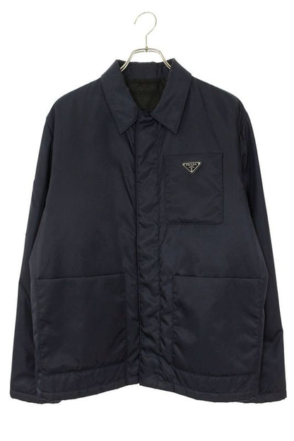 Prada Sgb534 Re-nylon Triangle Logo Plate Jacket Blouson Men 48