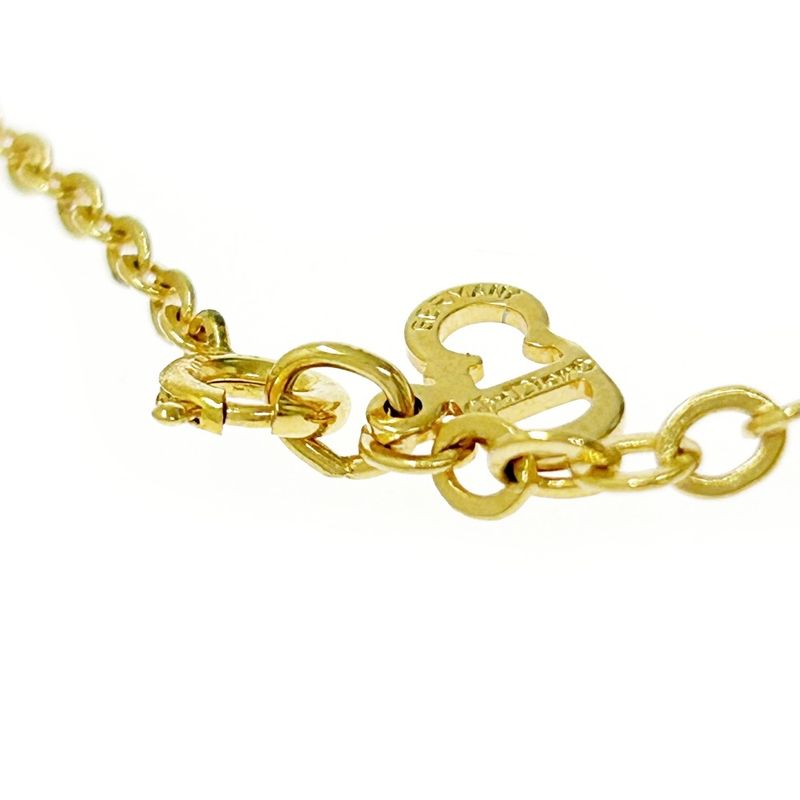 Christian Dior GP Dior Logo Oval Necklace Women's Gold 364100 Necklace