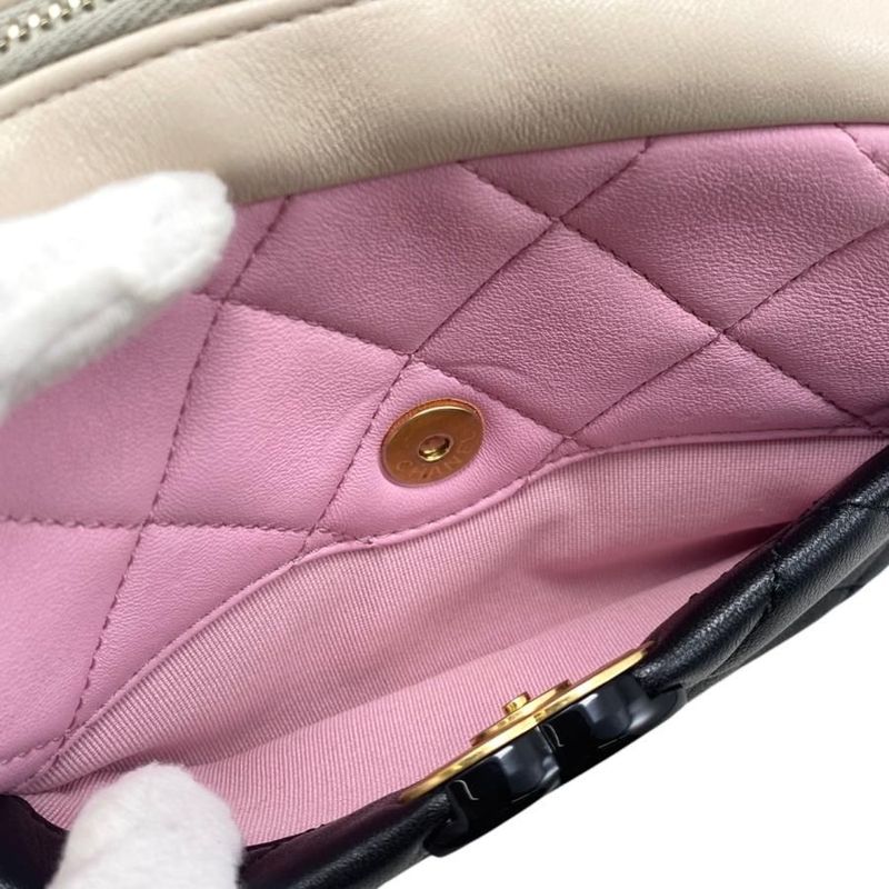 Chanel Shoulder Bag Chain Camera Bag As3883 Matelasse Coco Mark Black Pink
