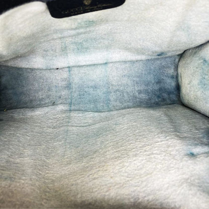 Gucci 001 019 Clutch Bag Second Bag Navy Sherry Line GG Supreme Canvas Leather