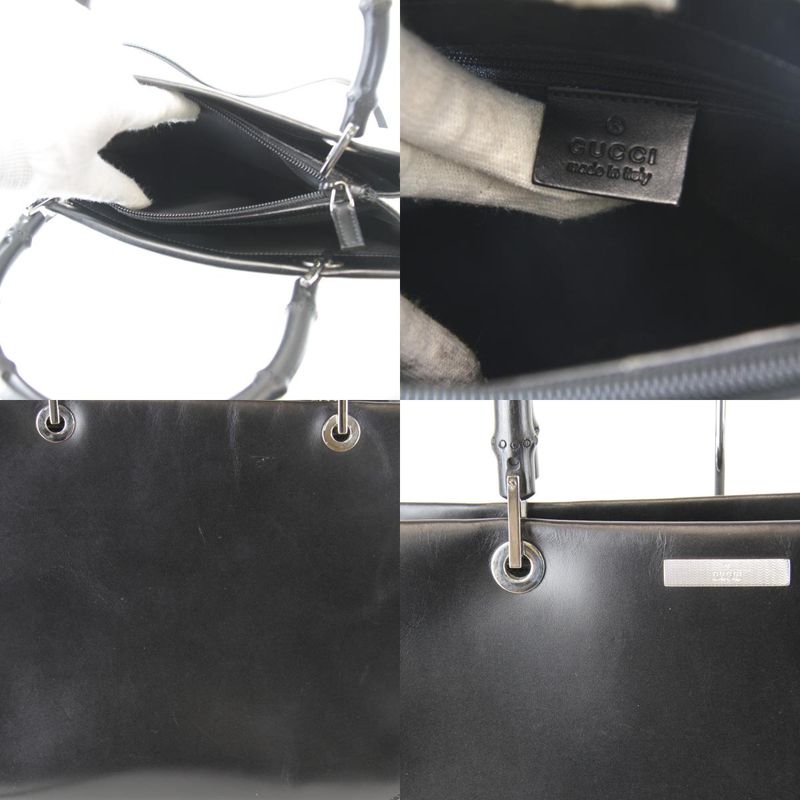 Gucci 002-1016 200047 Shoulder Bag 2way Bamboo Handbag Leather Women