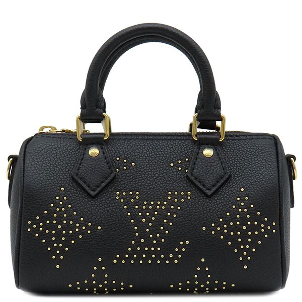 Louis Vuitton 2way Bag Nano Speedy Bandouliere Monogram Empreinte Studded Noir