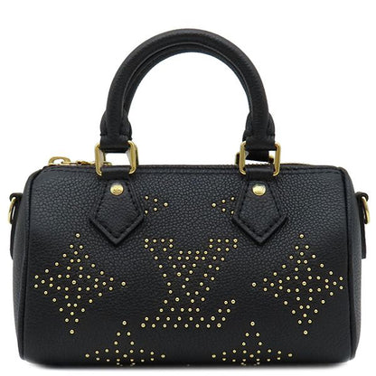 Louis Vuitton 2way Bag Nano Speedy Bandouliere Monogram Empreinte Studded Noir