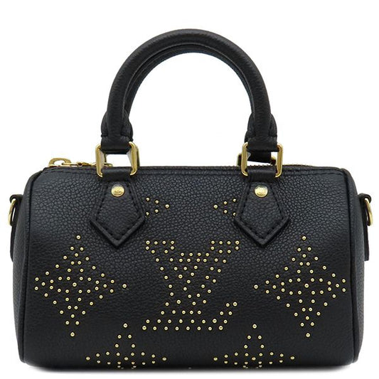 Louis Vuitton 2way Bag Nano Speedy Bandouliere Monogram Empreinte Studded Noir
