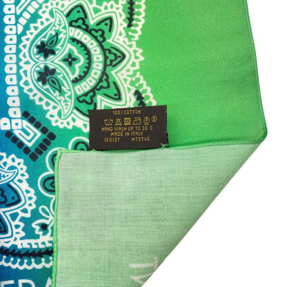 Em1032 Louis Vuitton Scarf Paisley Bandana M73745 Cotton Multicolor