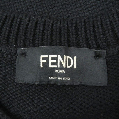 Fendi 2022 Fzx088 100% Wool FF Logo Zucca Bijoux Sweater Long Sleeve Knit