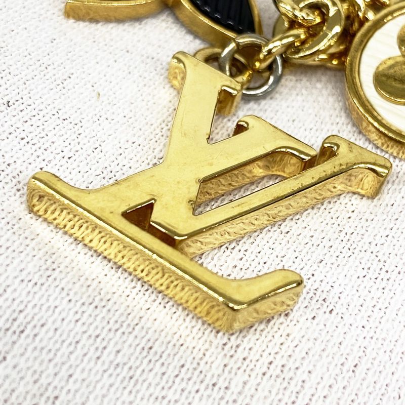 Louis Vuitton Key Holder Bijoux Sac Schennusp Ring Street M68999 Gold Multicolor