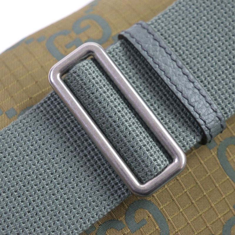 Gucci 792287 GG Ripstop Belt Bag Body Bag Leather Use Waist Bag Khaki Storage