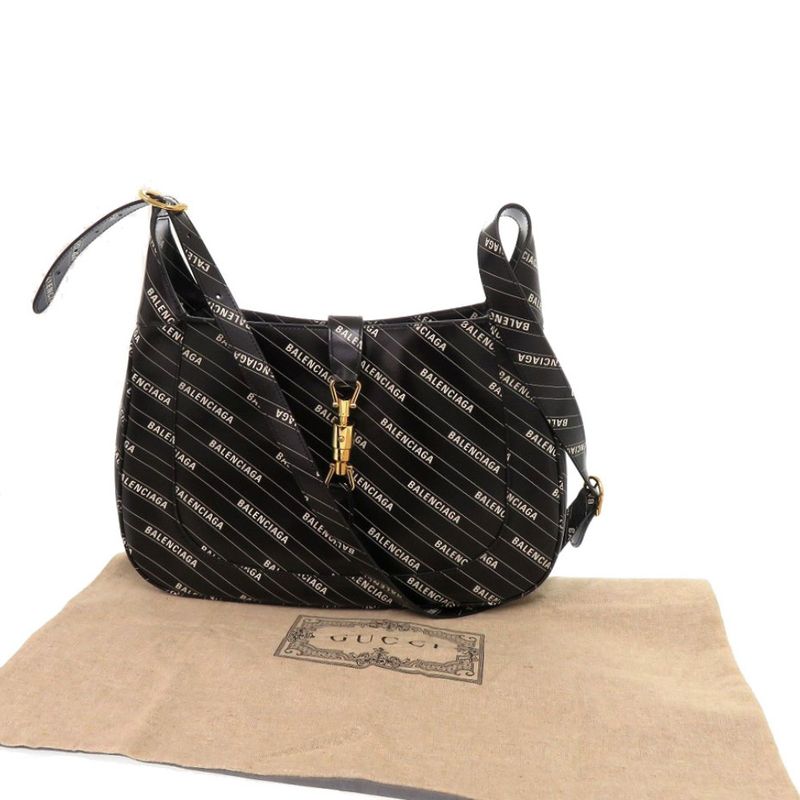 Gucci Jackie 1961 The Hacker Project Balenciaga Collaboration 636712 Leather