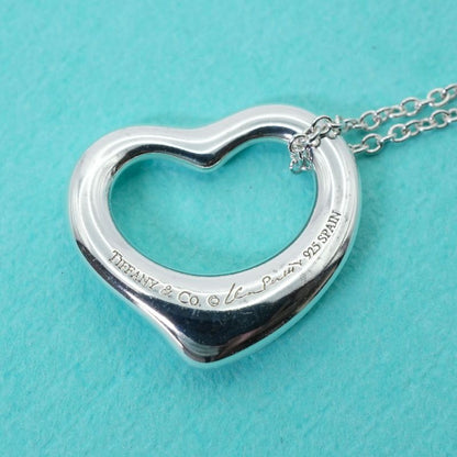 16mm (0.63in) Tiffany & Co Open Heart Necklace Size S 25-311