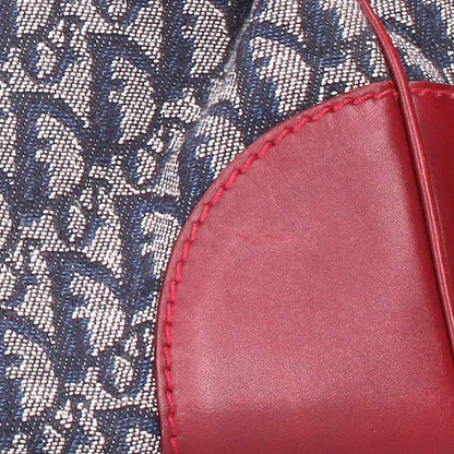 Christian Dior Trotter Pattern Leather Switched Mini Boston Bag Women's