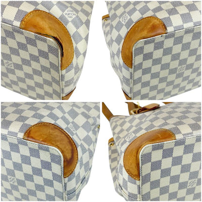 Louis Vuitton Damier Azure Leather Hampstead PM Tote Bag Shoulder Bag Shoulder