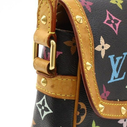 LOUIS VUITTON Monogram Multicolor Sologne Black Crossbody Shoulder Bag