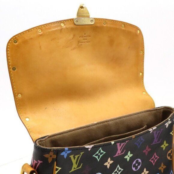 LOUIS VUITTON Monogram Multicolor Sologne Black Crossbody Shoulder Bag