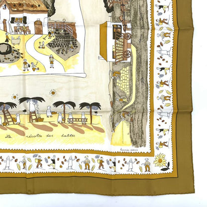 Hermes Scarf Carre 90 RE TOUR A LA Terre Going Home
