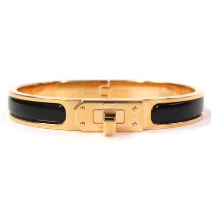 Hermes Mini Clic Kelly Mini Clic Kelly GP Bangle Bracelet Gold Black Storage