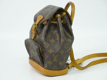 Authentic Louis Vuitton LV Mini Montsouris Monogram Backpack Sac Backpack Brown