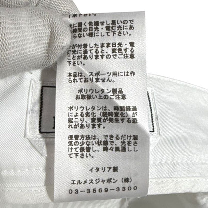 22ss Hermes One Tuck Wide Shorts Size S White Mens Used