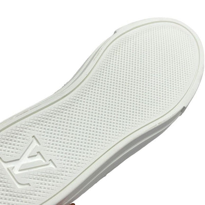 Louis Vuitton Stellar Line Sneakers Shoes Harako Leather Brown White Unused