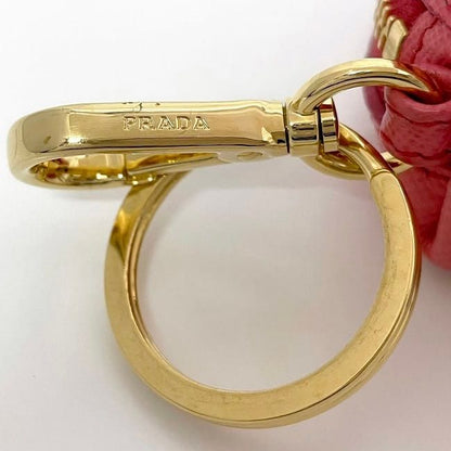 Prada Coin Case Pink 1m1218 Excellent Condition Saffiano Leather Preowned