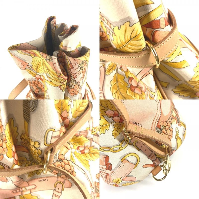 Loewe Shoulder Bag All Over Canvas Orange