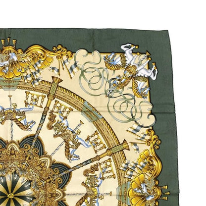 4156 Hermes Silk Scarf Carre 90 Luna Park Merry-Go-Round Amusement Park