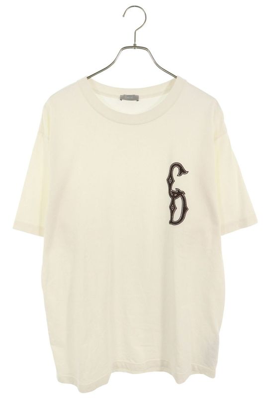Dior 23AW 343j637a0554 Logo Embroidery T-shirt Men's XL