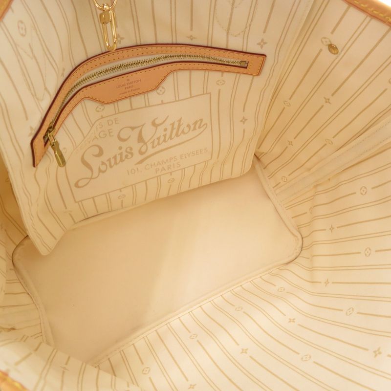 Louis Vuitton Neverfull MM Damier Azure N51107 Tote Bag LV 0666 Louis Vuitton