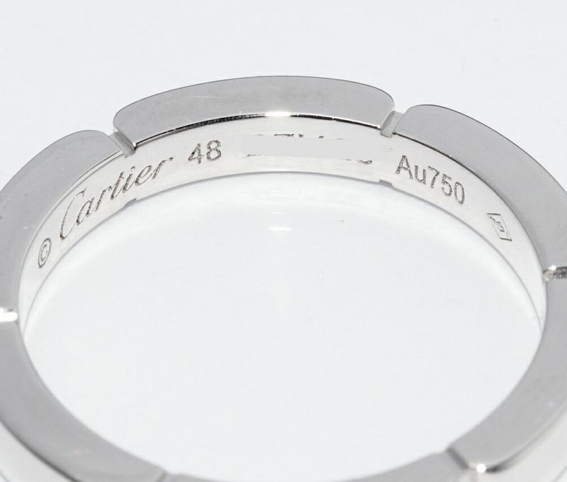Cartier Ring 18K White Gold Diamond 4P (005ct) Mayon Panthère Wedding Ring