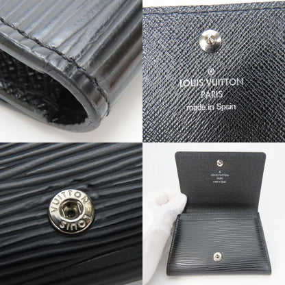 Louis Vuitton Card Case Envelop Carte De Visite M56169 Epi Leather Noir Black