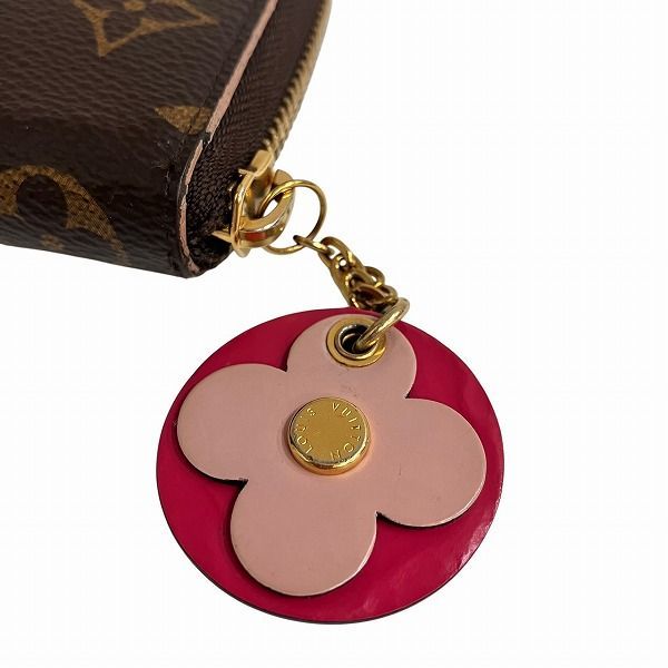 Louis Vuitton Monogram Portefeuille Cles Mance Flower Charm M64201 Long Wallet