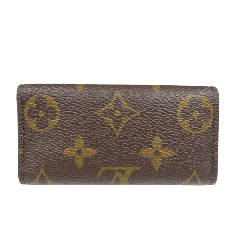 Louis Vuitton Multicles 4 Monogram M69517 4 IC Chip Brown Key Case LV 0517