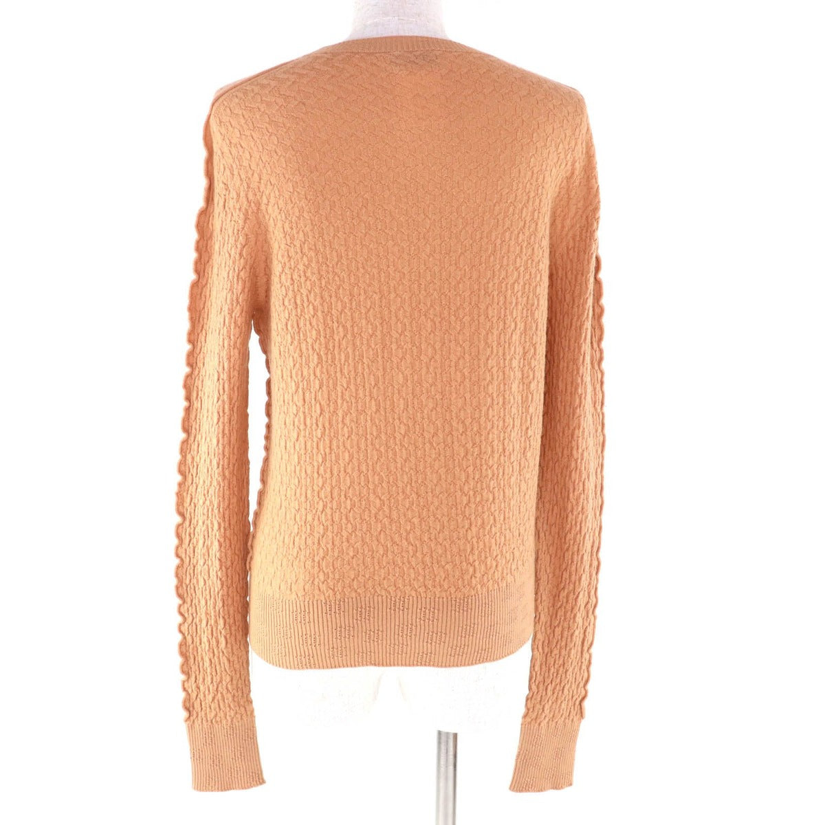 Chanel CC Logo Crew Neck with Plate Long Sleeve Cashmere Knit — view 3