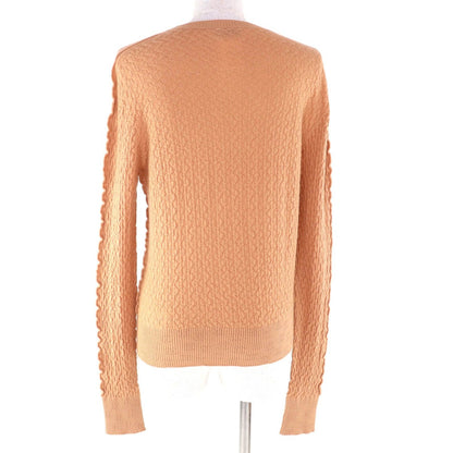 Chanel CC Logo Crew Neck with Plate Long Sleeve Cashmere Knit — view 3