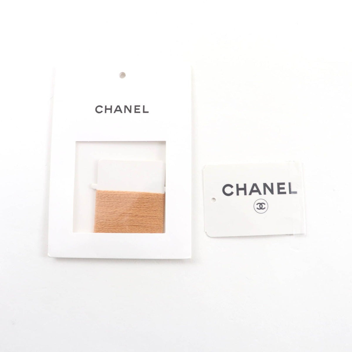Chanel CC Logo Crew Neck with Plate Long Sleeve Cashmere Knit — view 10