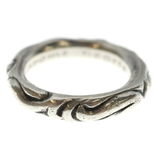 Chrome Hearts Scrl Band Scroll Silver Ring