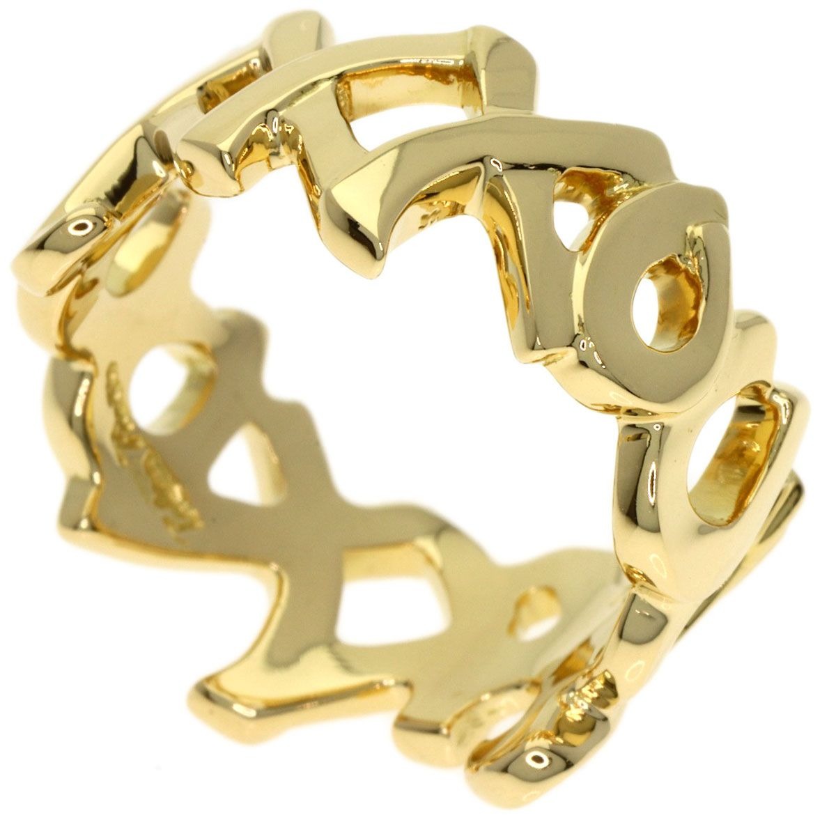 Tiffany & Co Love Kiss Paloma Picasso Ring 18k Yellow Gold