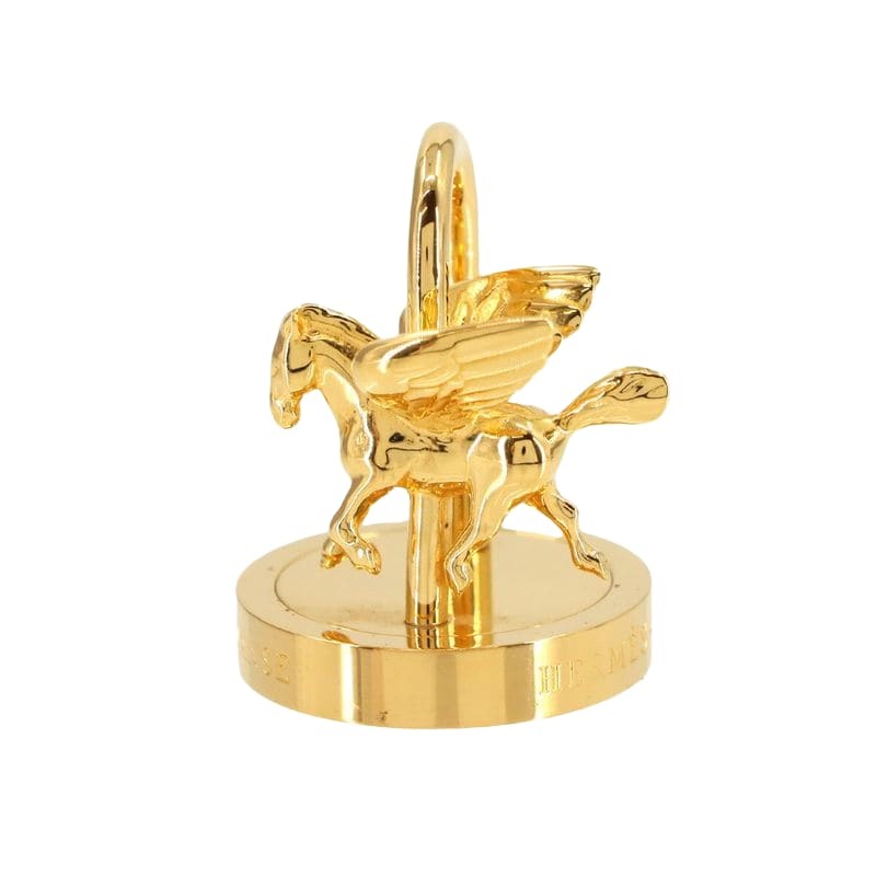 Hermes Cadena Charm Annee de LA Danse 2007 Pegase Pegasus Gold Accessories