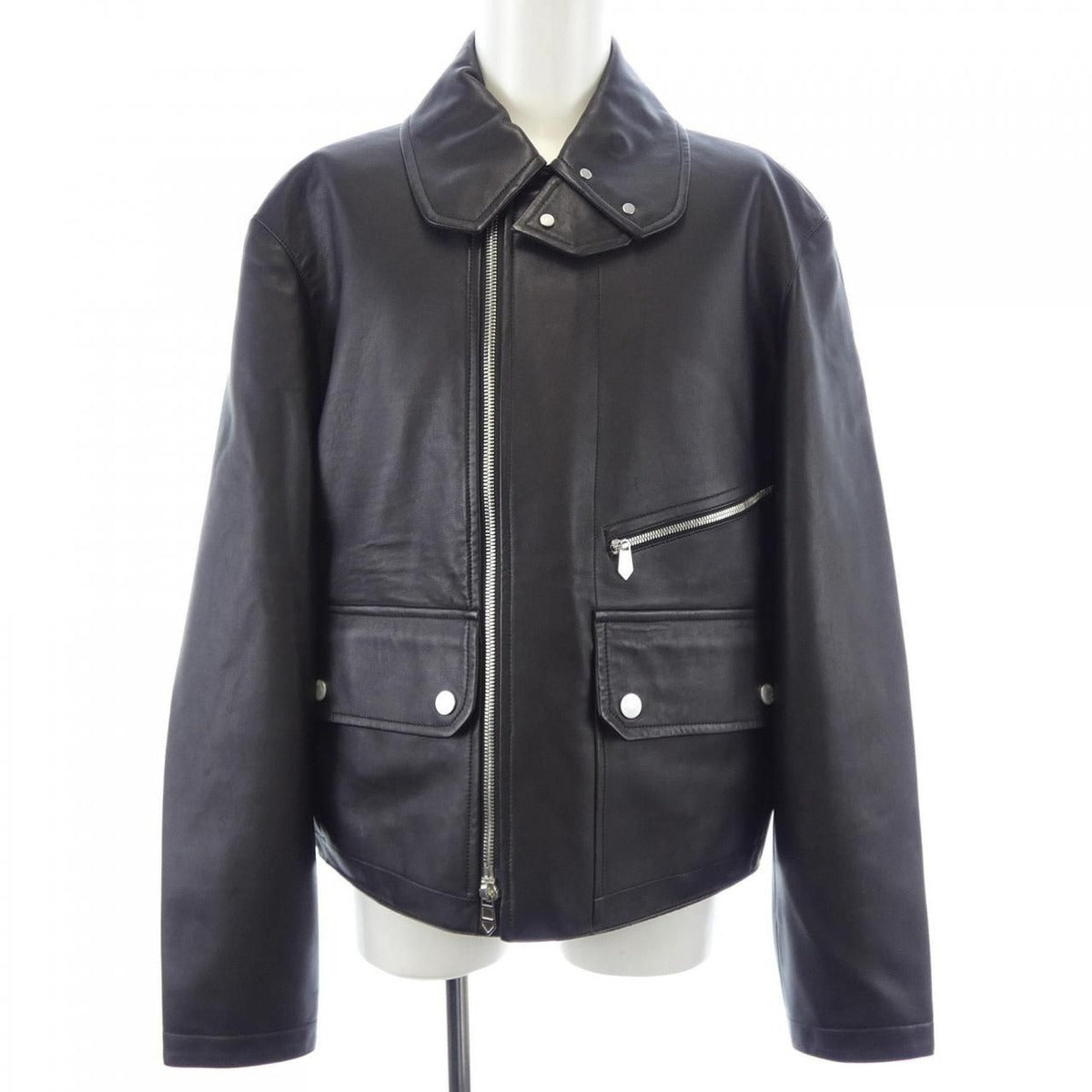 Hermes Leather Jacket Black