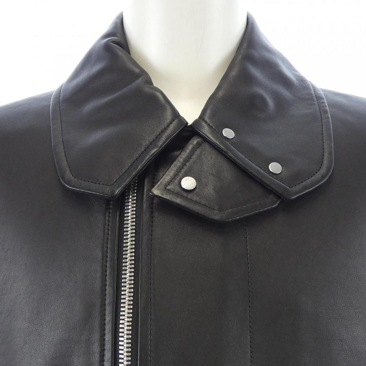 Hermes Leather Jacket Black — view 5