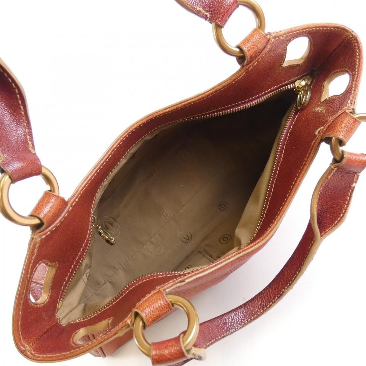 Cartier Marcello Bag Handbag Brown — view 8