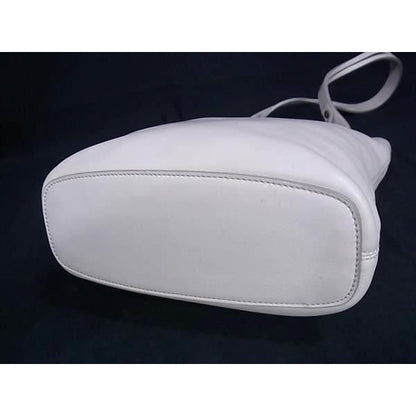 Loewe Shoulder Bag Asymmetrical Ivory Leather — view 5